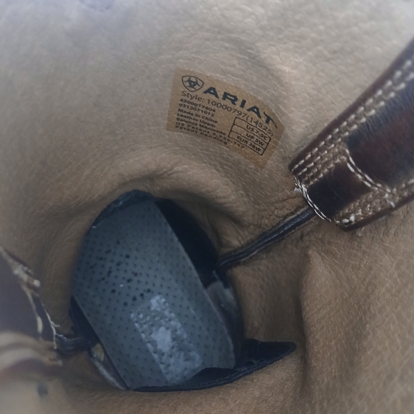 Ariat Heritage Roper Western Boots - Distressed Brown Size 7.5 C - Picture 5 of 11